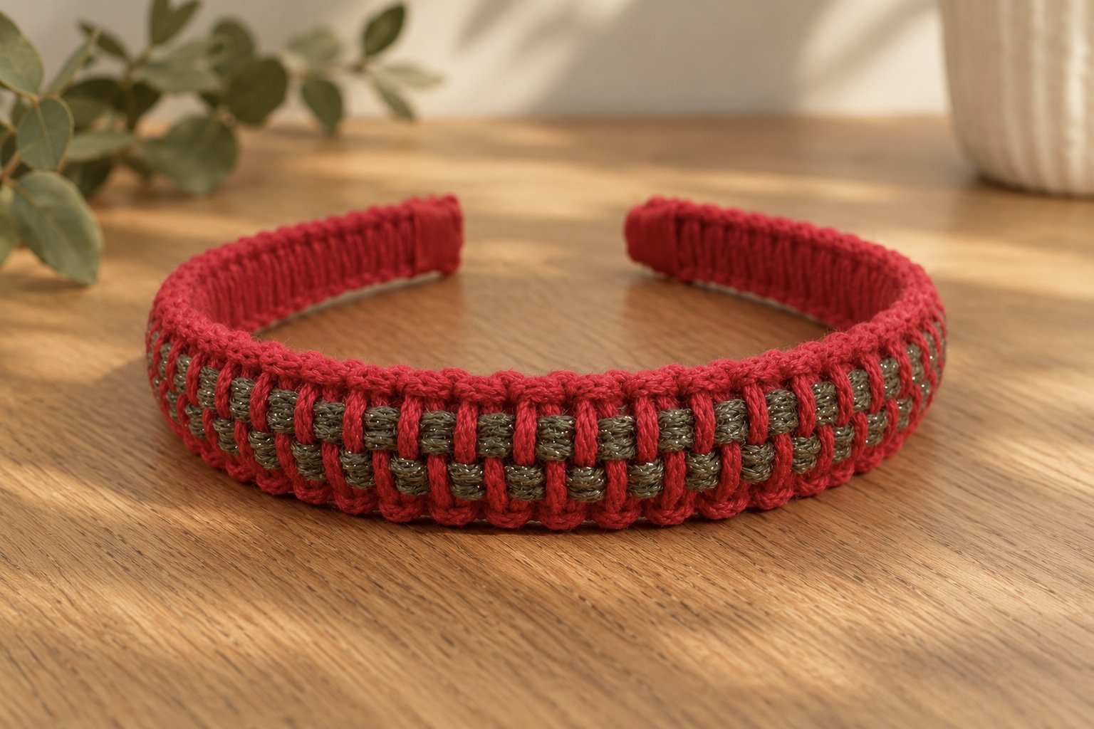 Kalėdinis Macrame lankelis